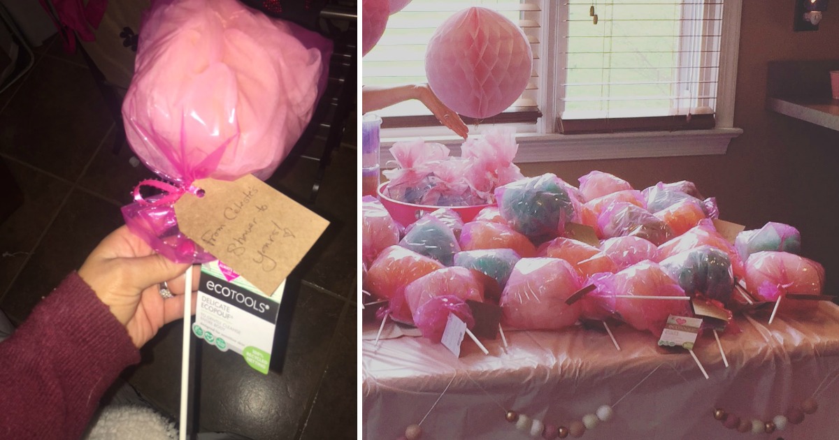 loofah baby shower favors