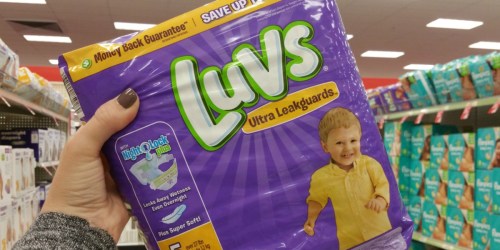 WOW! Luvs Diapers ONLY $2.97 Per Jumbo Pack at Walmart & Target (After Cash Back)
