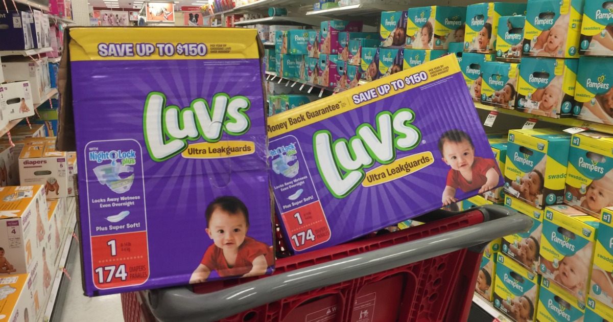 Target Luvs Value Pack Boxed Diapers Only 16.49 (Regularly 25) After