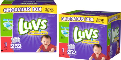 Sam’s Club: Luvs Diapers Ginormous Boxes ONLY $19.48 Shipped (Just 7.7¢ Per Diaper)