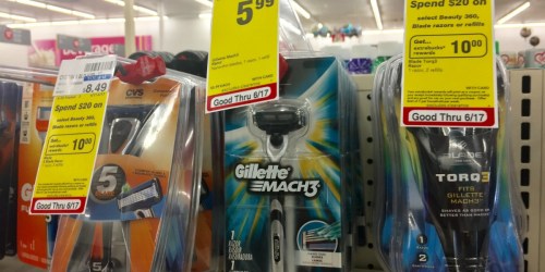 CVS: Gillette Mach 3 Razor Just $2.99 (Regularly $8.99)