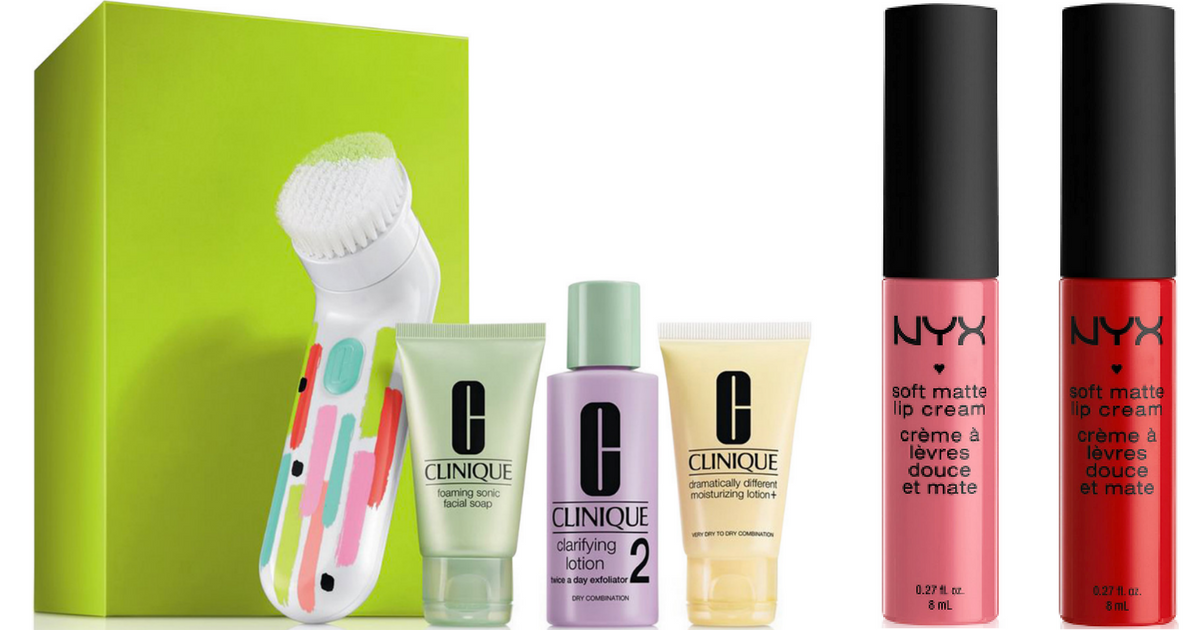 Clinique Sonic 4Piece Skin Set + NYX Lip Item ONLY 41