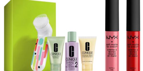 Macy’s.com: Clinique Sonic 4-Piece Skin Set + NYX Lip Item ONLY $41 Shipped ($110 Value)
