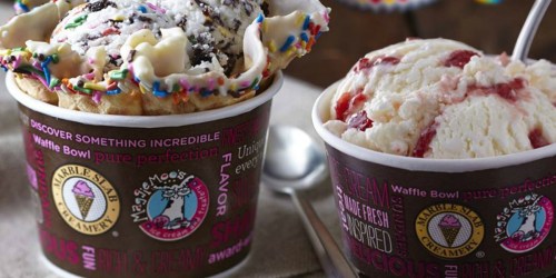 Score FREE Ice Cream & More When You Download The Marble Slab & Maggie Moo’s App