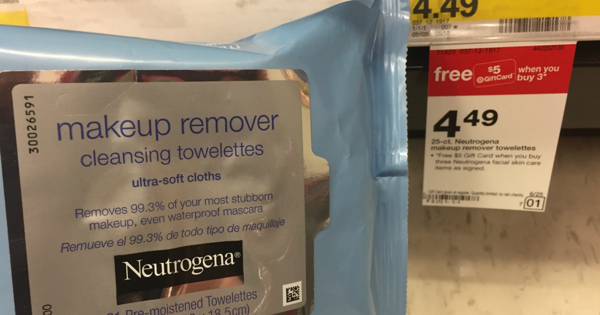 Target Neutrogena Makeup Remover Wipes Only 2.74 After Gift Card