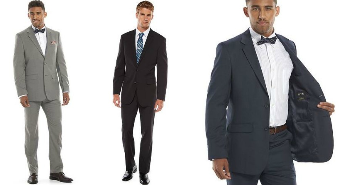 Kohl's: Men's Apt. 9 Modern-Fit Unhemmed Suit ONLY $38.40 (Regularly $300)