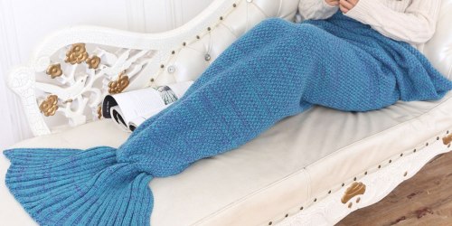 Amazon: Knitted Mermaid Tail Blankets Just $10.88 (Seriously Good Reviews)