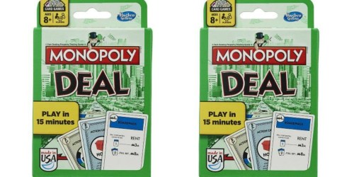Amazon: Monopoly Deal Card Game ONLY $3.79 – Great Stocking Stuffer