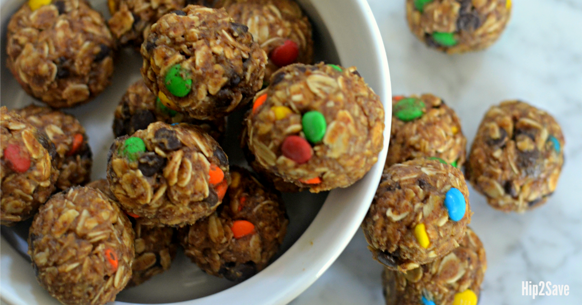 Monster Cookie Energy Bites | Hip2Save