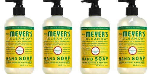 Amazon: 3 Pack Mrs. Meyer’s Liquid Hand Soap Just $8.89 Shipped (Only $2.96 Per Bottle)