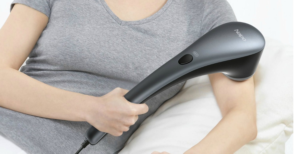  Naipo Handheld Percussion Massager with Heat ONLY $27.99 Shipped