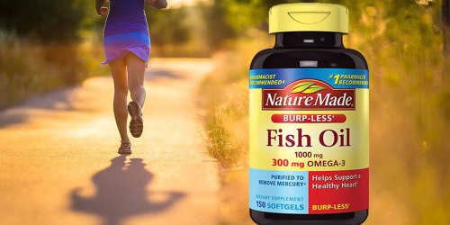 Amazon: Nature Made Burp-less Fish Oil Liquid Softgels 150 Count Bottle Only $4.59 Shipped