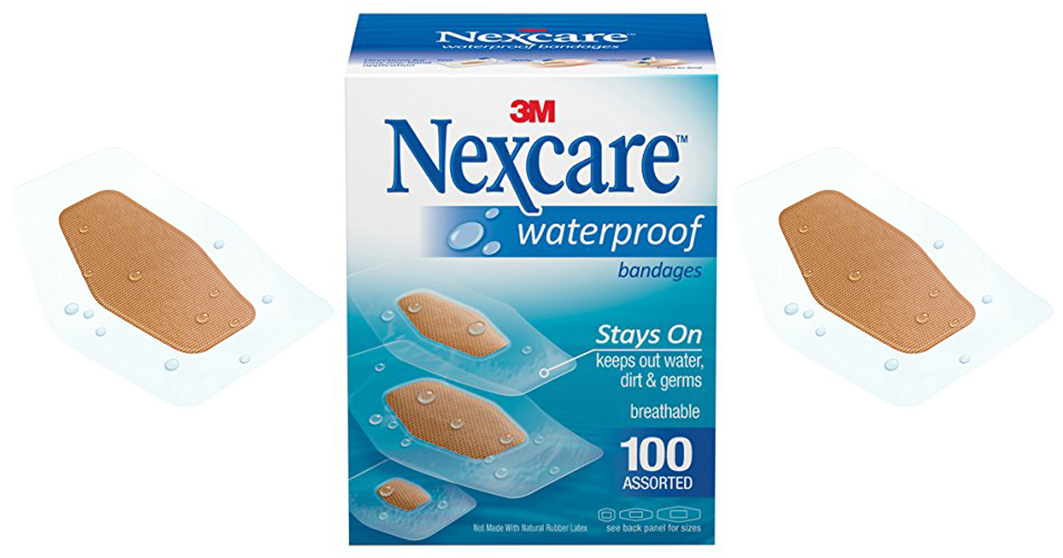 Amazon Nexcare Waterproof Bandages 100ct Only 6.58 Shipped