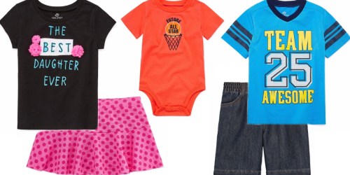 JCPenney: New $10 Off $25 Purchase Coupon = Kid’s Okie Dokie Separates ONLY $3.32 Each (Reg. $12)