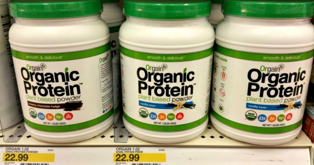 High Value 5/1 Orgain Protein Powder Coupon = Only 11.09 at Target