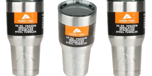 Walmart: Ozark Trail 30oz Vacuum-Insulated Tumbler in Stainless Steel ONLY $8.74