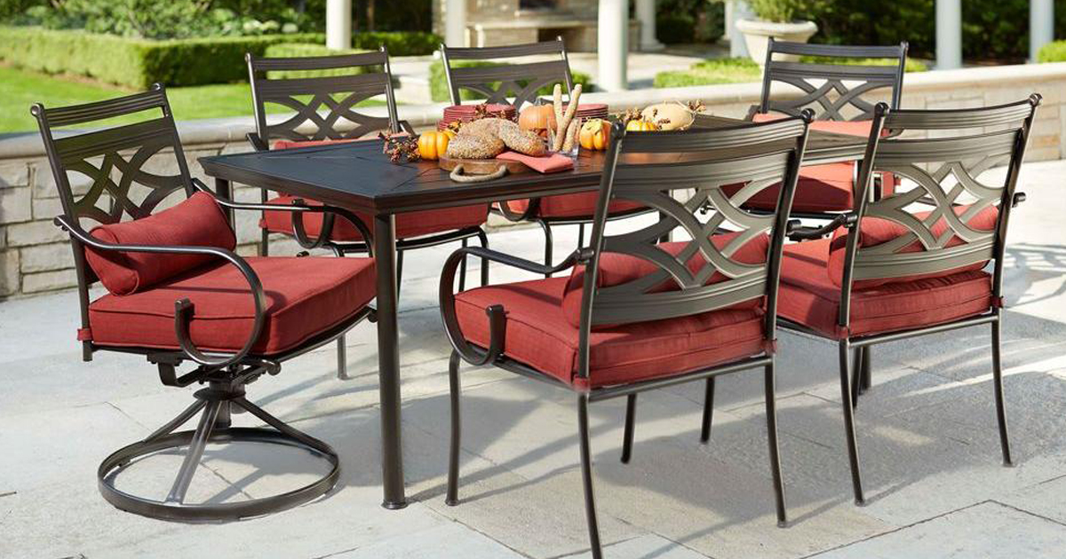 Home Depot Hampton Bay 7 Piece Patio Dining Set w Cushions Only