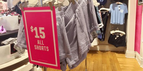 Victoria’s Secret: All PINK Shorts Only $15 (In-Store Only) & MORE