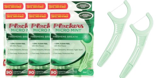 SIX Plackers Micro Mint Flossers 90-Count Packs Only $9.45 Shipped (Just $1.58 Each)
