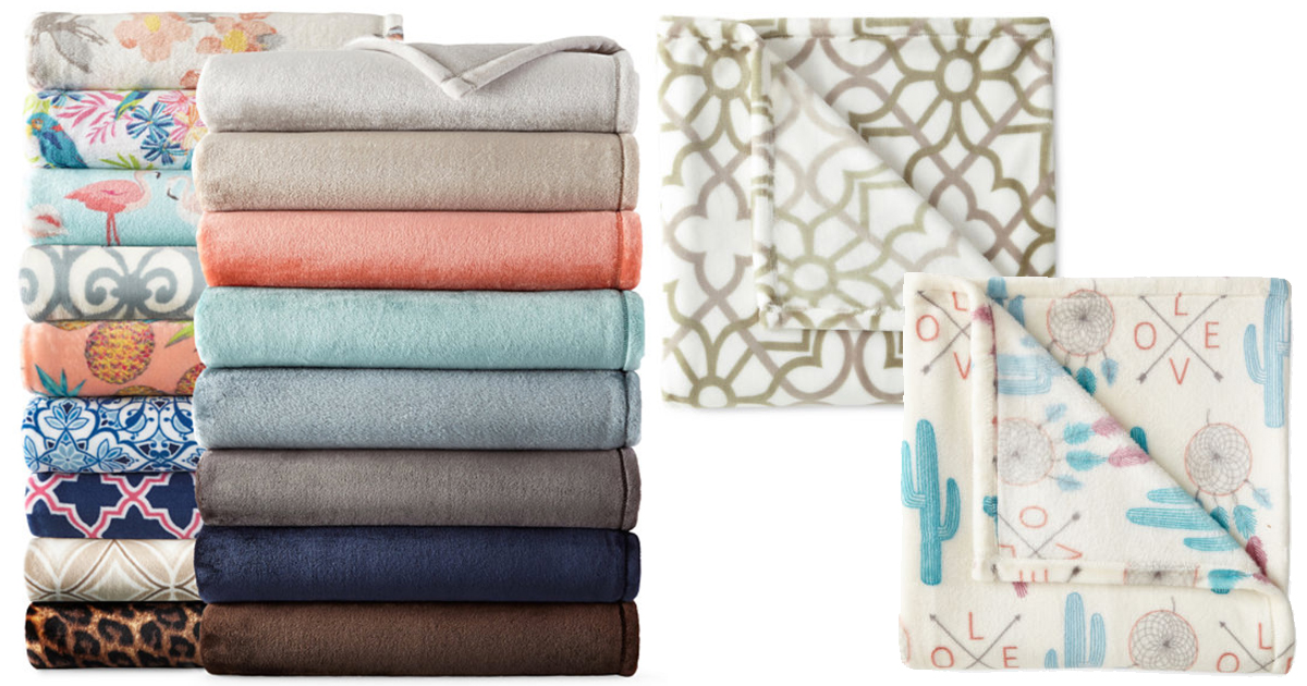 JCPenney Velvet Plush Throws Only 9.74 Shipped (Regularly 27) Fantastic Reviews
