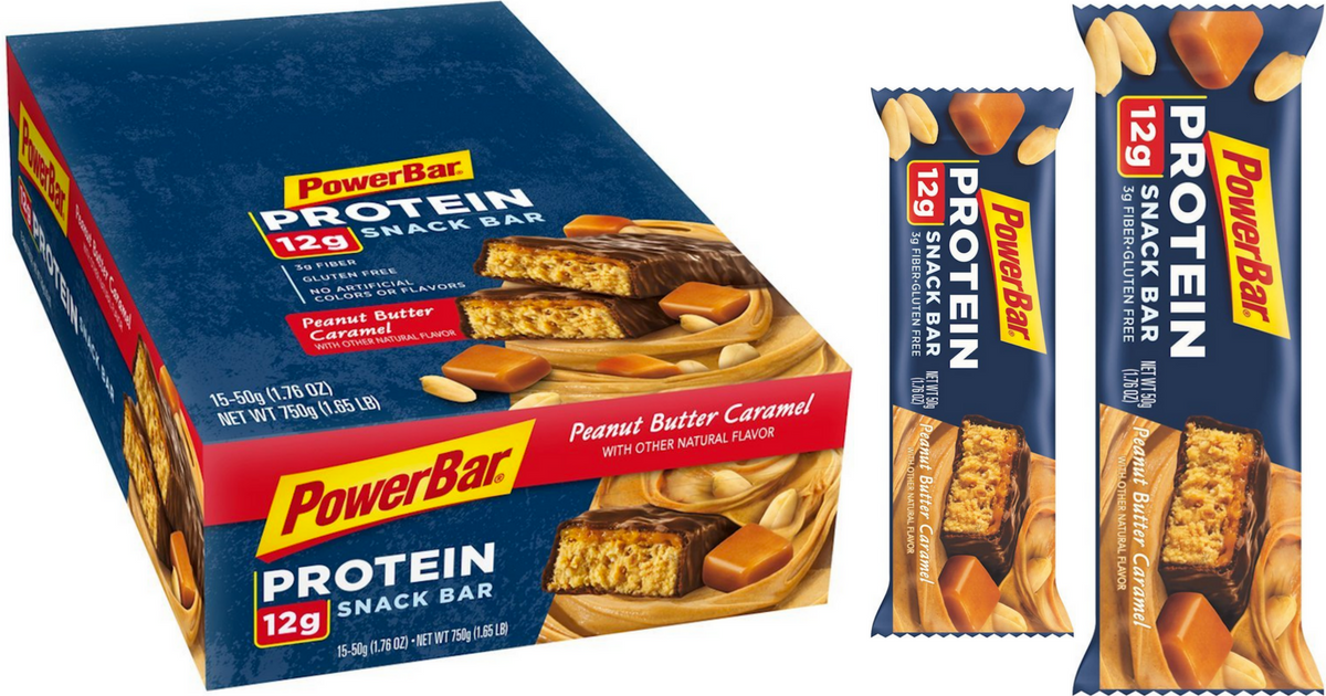 Amazon Prime PowerBar Peanut Butter Caramel Protein Bars 15Pack ONLY