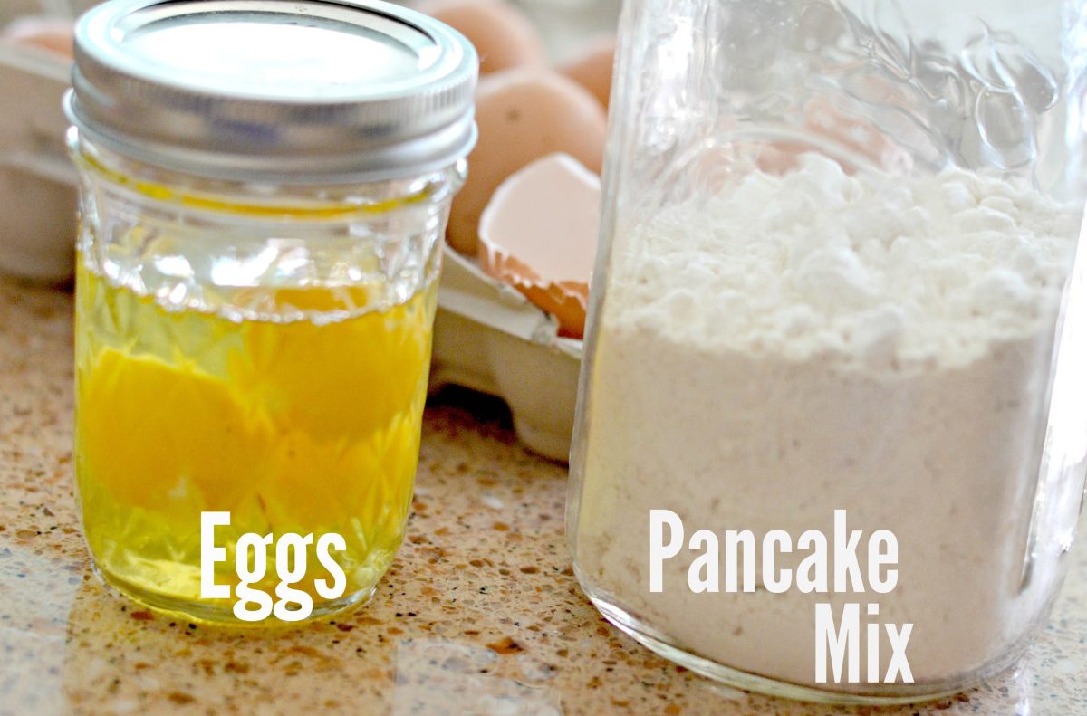 eggs and pancake mix