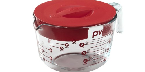 Pyrex 8-Cup Glass Measuring Cup w/ Lid ONLY $12.57 (Awesome Reviews)