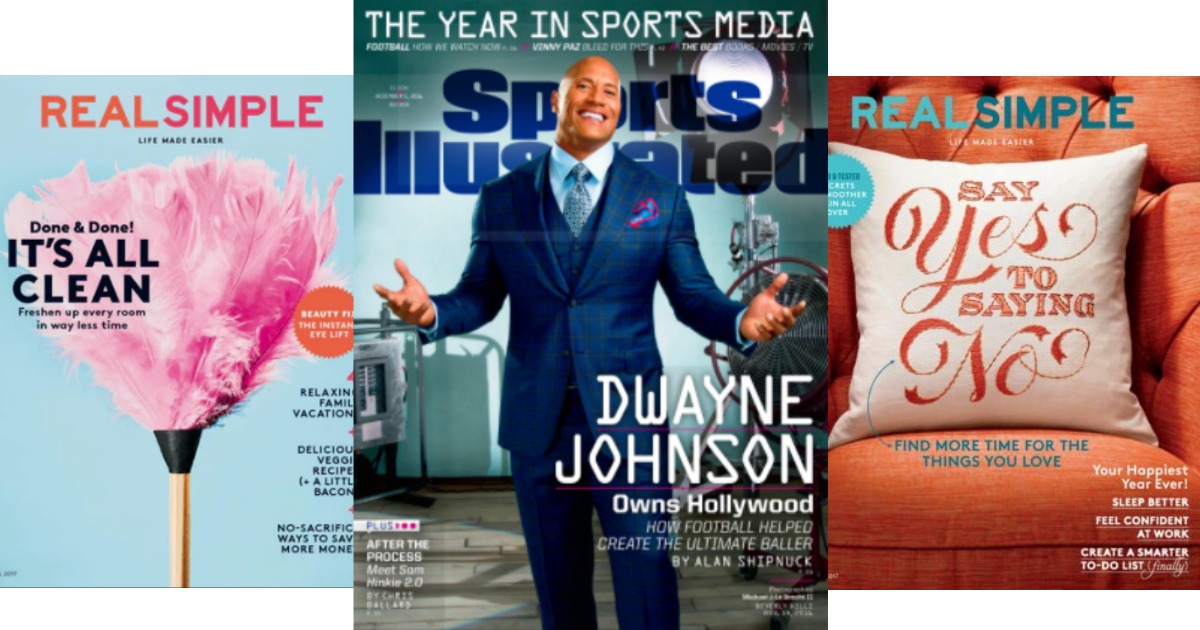 FREE Magazine Subscriptions To Sports Illustrated Real Simple People   Real Simple Magazine 