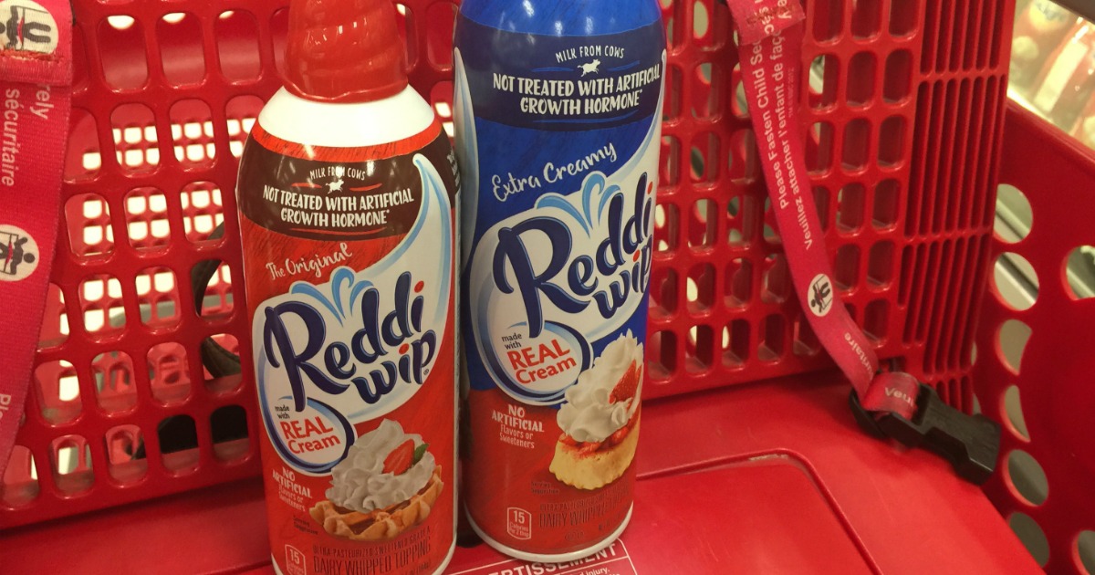 Target ReddiWip 13oz Whipped Cream Just 1.98 After Cash Back & More
