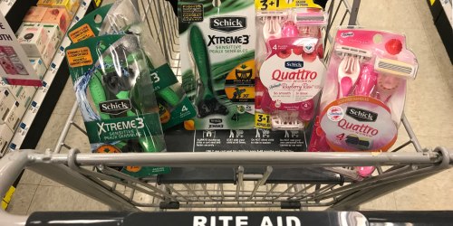 Rite Aid: Schick Disposable Razors Just 60¢ Per Pack (After Points) + Clearance Finds