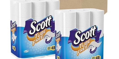 Amazon: Scott Tube-Free Toilet Paper 48-Double Rolls ONLY $11.89 Shipped