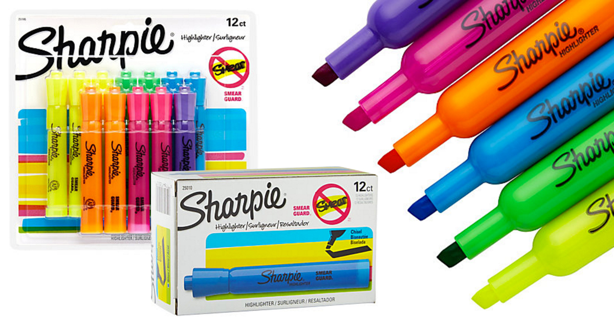 Office Depot/OfficeMax 12 Pack Sharpie Highlighters Only 5 (Regularly 9)