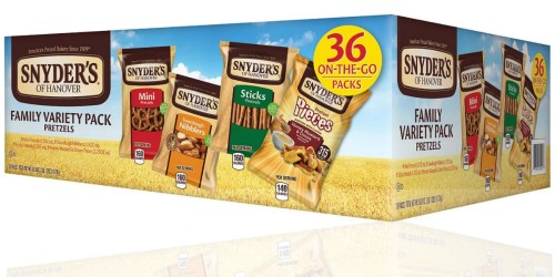 Amazon: Snyder’s of Hanover Pretzel 36-Count Variety Pack Only $8.16 Shipped