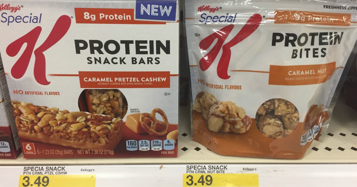 Target Kellogg's Special K Protein Snack Bars or Bites Only 1.95 (Reg