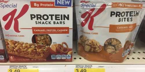 Target: Kellogg’s Special K Protein Snack Bars or Bites Only $1.95 (Reg. $3.49) – TODAY ONLY
