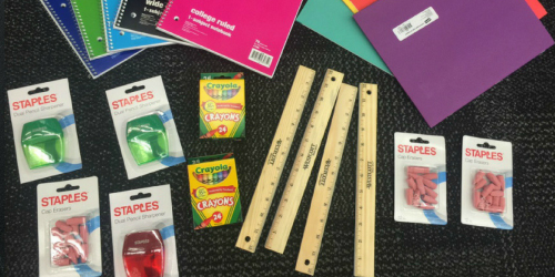 Staples: Back to School Deals ONLY 50¢ Each (Crayons, Notebooks & More!)