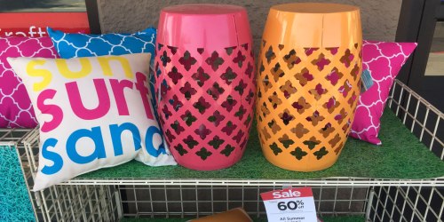 Michaels: Colorful Garden Stools Just $15.99 (Regularly $40) + Outdoor Pillows Just $5.99