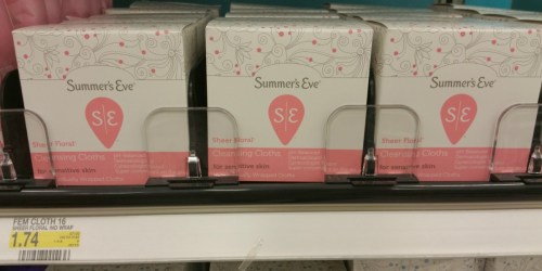 Target: Summer’s Eve Cleansing Wipes ONLY 64¢ Per Pack (Regularly $1.74)