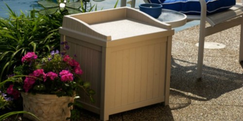Suncast 22 Gallon Deck Box with Seat Only $28 (Regularly $67)