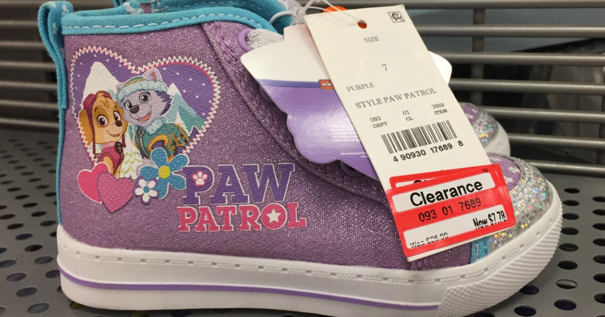 paw patrol sneakers target