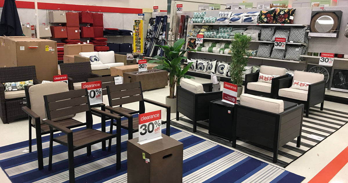 target lawn furniture clearance