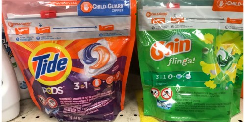 High Value $2/1 Tide PODS & Gain Flings Coupons = 12-16ct Packages ONLY $1.94 at CVS