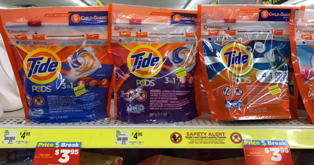Dollar General Tide Pods or Gain Flings 16Count ONLY 1.28 Per Bag