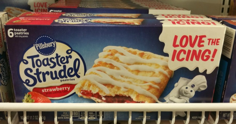 toaster strudel on shelf at store 