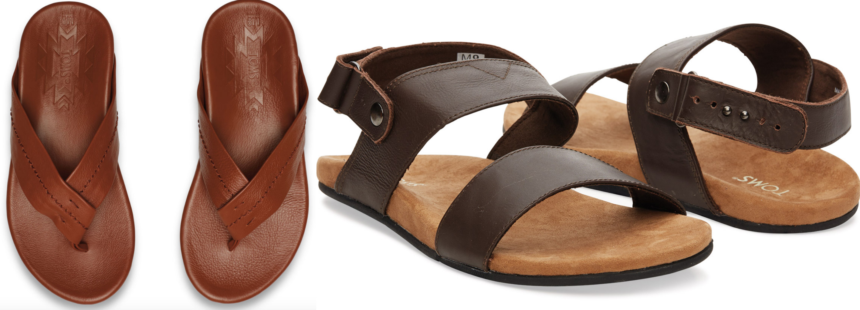 toms cognac leather huarache sandal