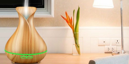 Amazon: URPOWER Wood Grain Essential Oil Diffuser, Humidifier & Night Light ONLY $25.79