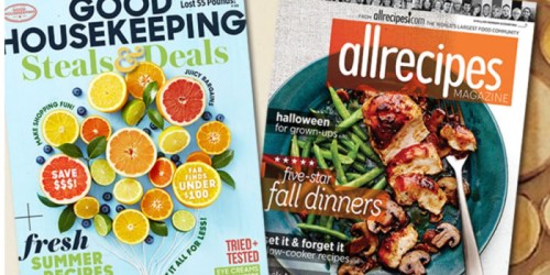 FOUR One-Year Magazine Subscriptions Just $15 – ONLY $3.75 Each (All Recipes, ESPN & More)