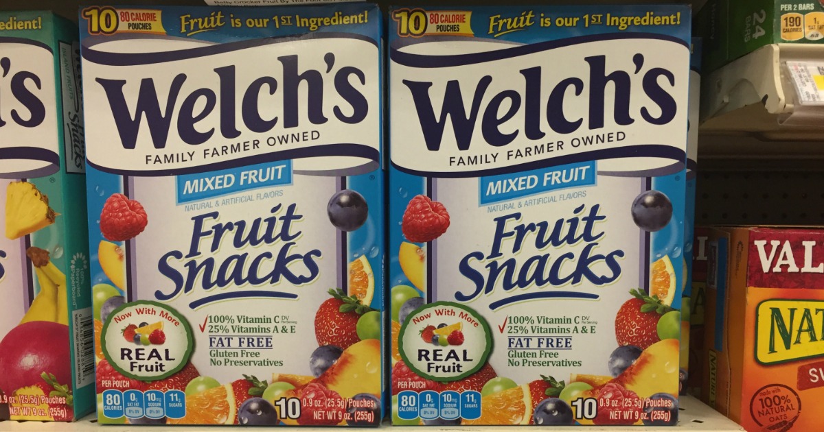 Target Welch's Fruit Snacks Just 1.50 Per Box