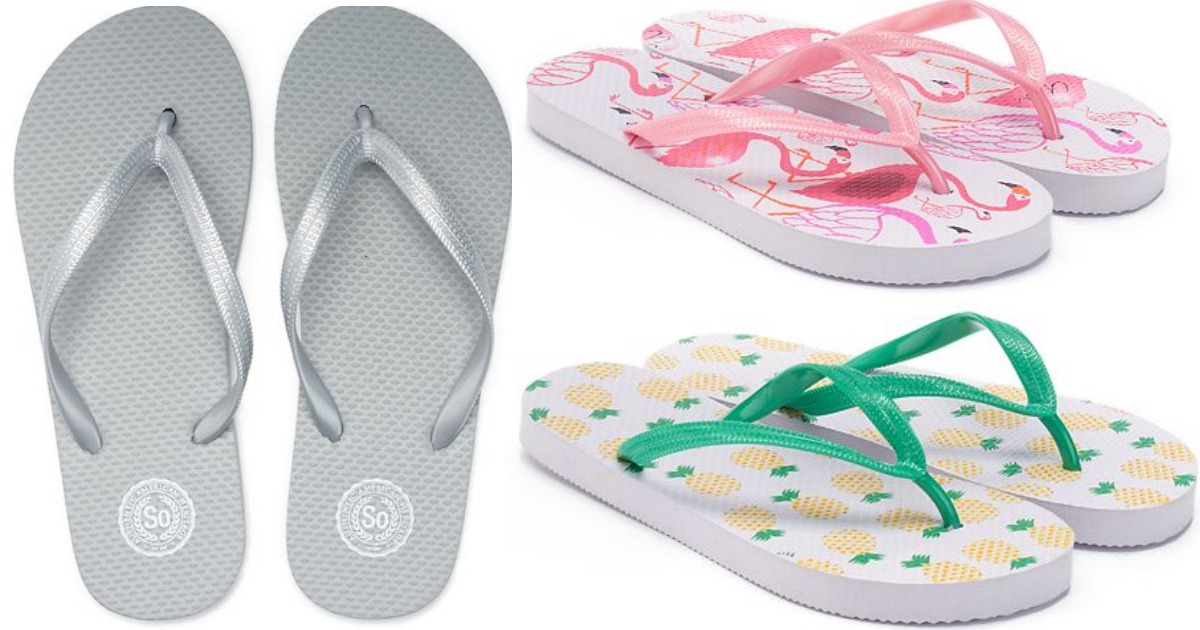 Kohl's Cardholders Women's SO Zori Flip Flops Only 2.09 Shipped