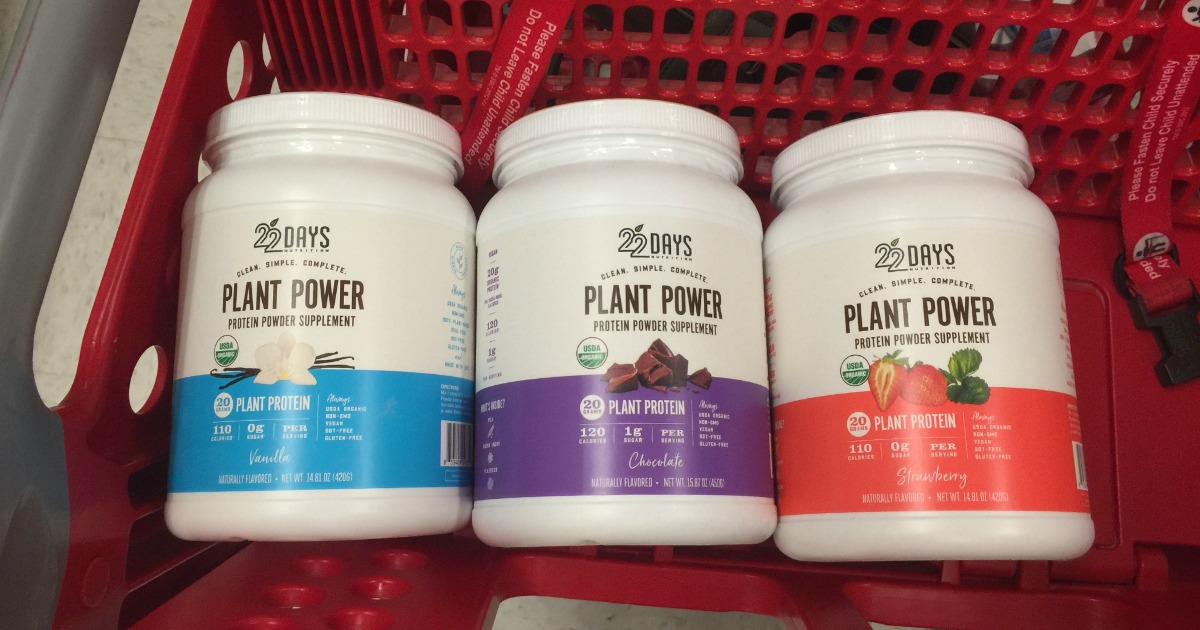 Target Shoppers! 22 Days Plant Power Protein Powder ONLY 4.99
